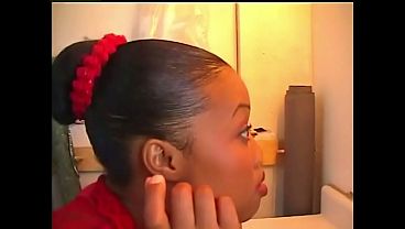 African beauty in red stockings fucked by photographer
