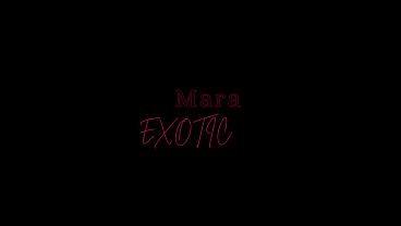 Thick Ebony Babe Mara Exotic loves teasing and Masturbating for you