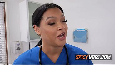 Busty Ebony Nurse Getting Titty Fucked by Patient – Ashlyn Peaks