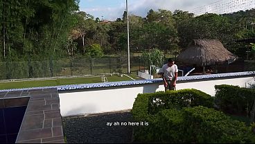 Colombian ebony MILF has sex with her gardener outdoors while her husband is away!Carla Morelli & Dani Clark
