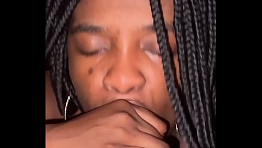 Ebony takes her stepbrother’s hard cock