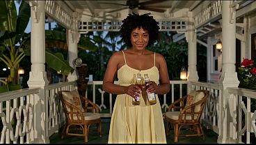 POV: Ebony Naika’s Naked Fun On The Caribbean Veranda (ai-generated)