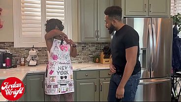 Slutty ebony milf fucks the plumber