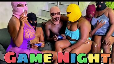 #ThrowBack 2022 GAME NIGHT : FIFA Soccer Orgy At The Mansion With Three (3) Black Curvy Ebony Teens Fucking Three BBCs | Cumshot & Squirting On Premium