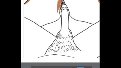 Digital Drawing of African couple having sex