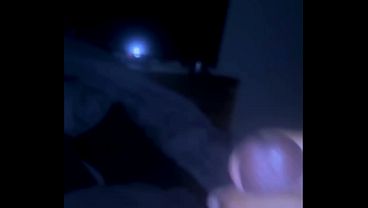 Ebony Cock Stroked Hard For Load