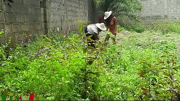 Two African Stepsisterz Got Fuck By Stranger At The Farm